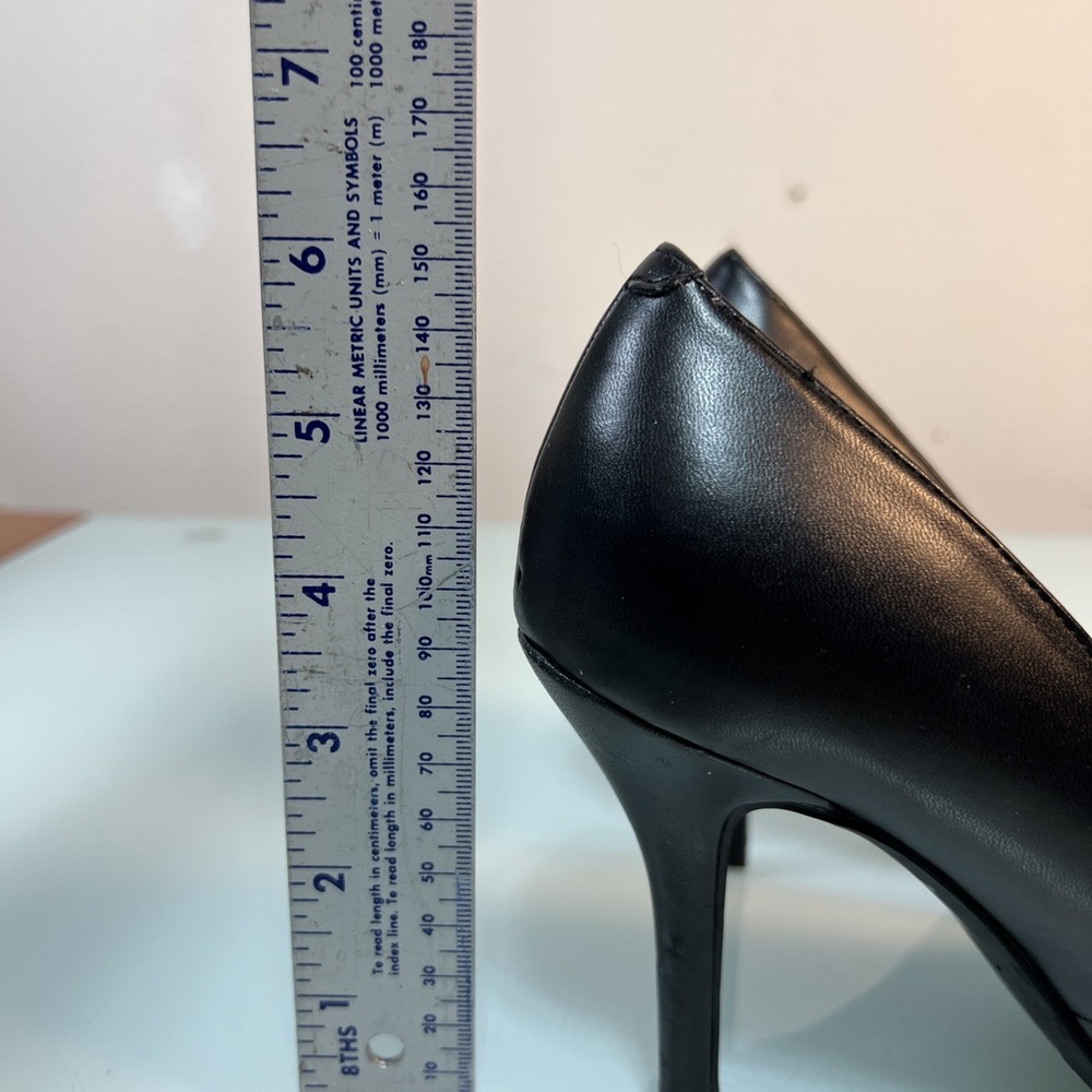 Nine West Women's 7W Black Pointed Toe Stiletto Pumps Office Heels - Picture 3 of 11
